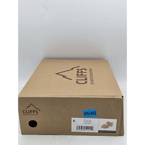 Cliffs By White Mountain Bia Women's Sandal Size 6 - Tan/Mesh Sparkle - Picture 2 of 11